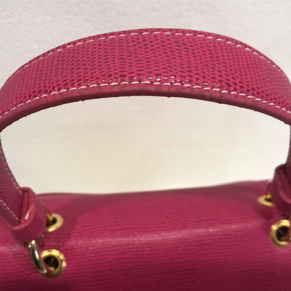 Pink and Tan Woven Bag - Picture 3 of 8